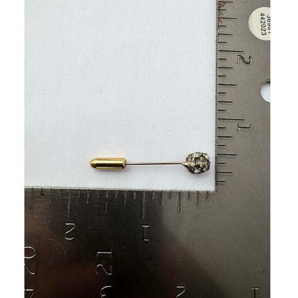 Antique Georgian / Early Victorian Paste Diamond Cluster Stick Pin - Picture 8 of 8